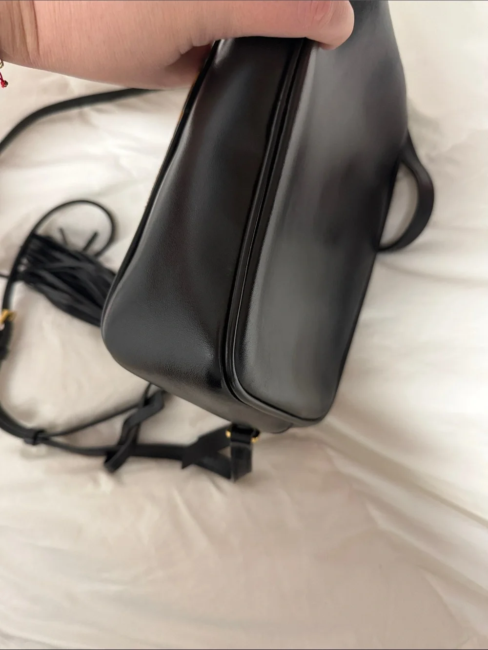 Yves Saint Laurent Leopard Print Camera Bag with Tassel - Picture 8 of 14